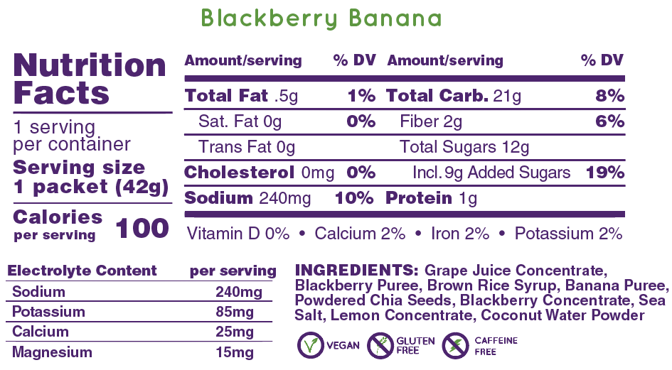 Huma Plus Chia Gel Blackberry-Banana