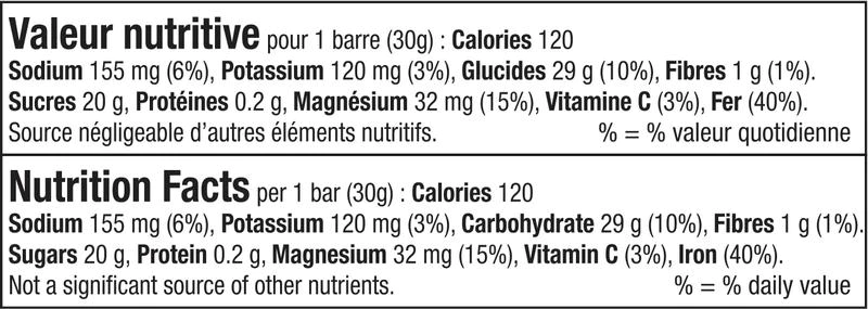 Xact Energy Perf Fruit Bar