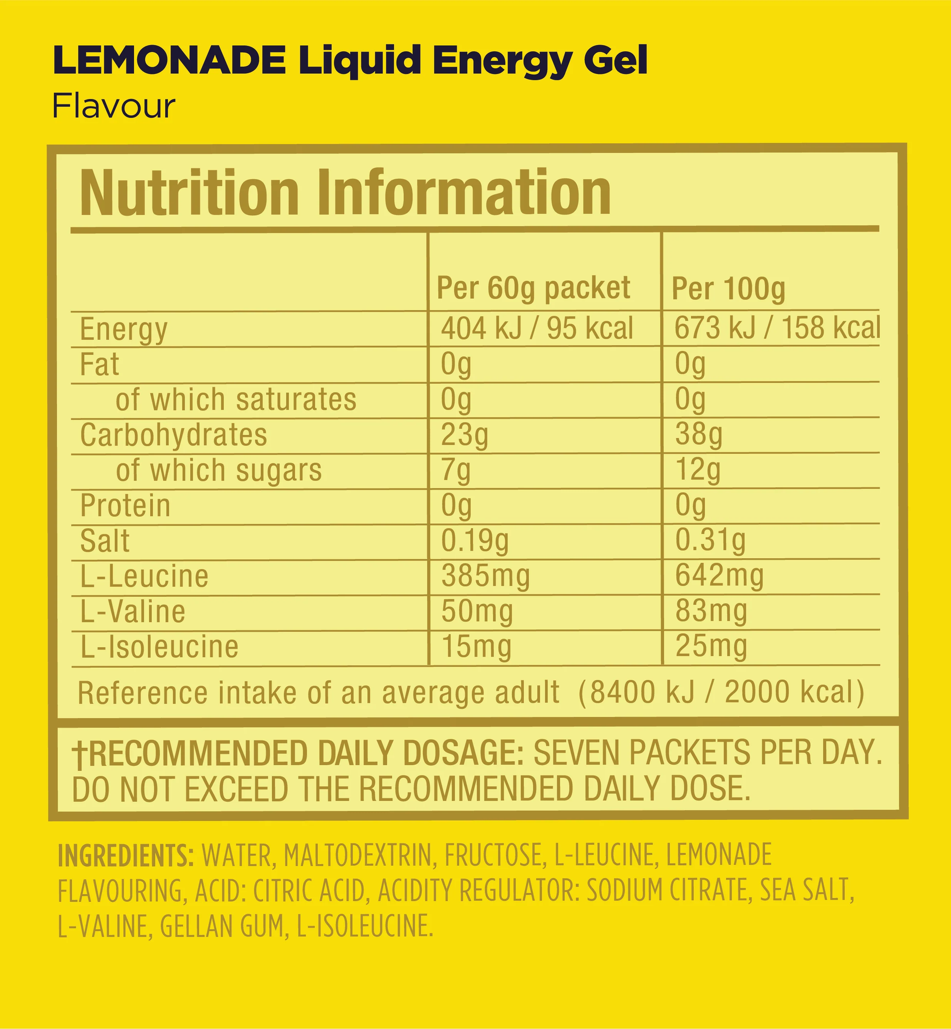 GU Liquid Energy Gel - Lemonade